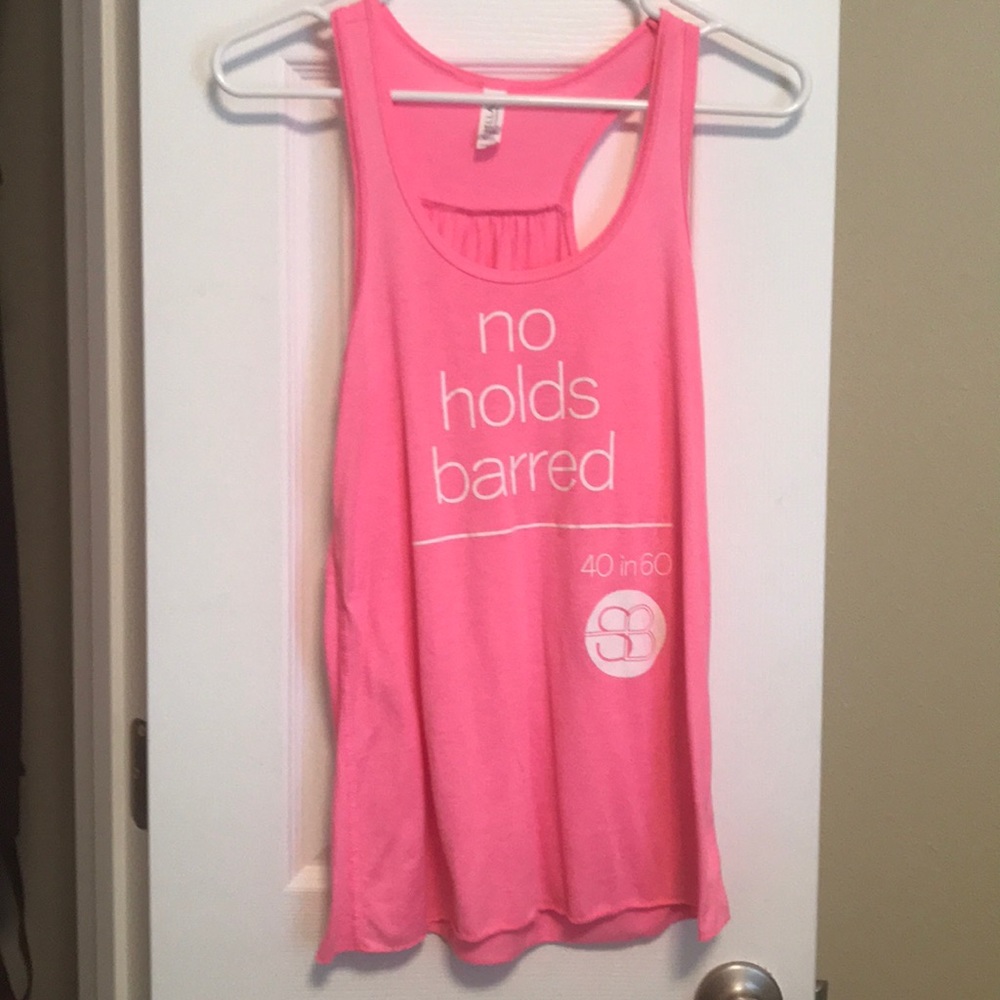 Hot pink barre tank